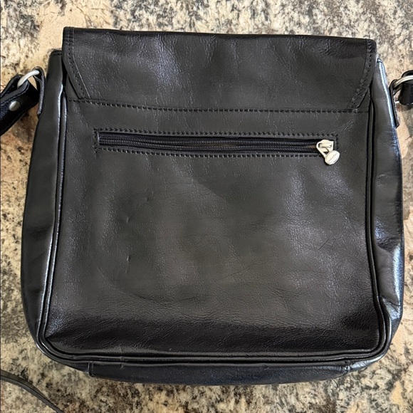 Italian Leather | Made In Italy | Black Shoulder Bag - Picture 4 of 8